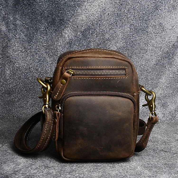 Men's vintage genuine leather phone waist bag crazy horse leather multi-functional crossbody bag cowhide single shoulder bag
Men's vintage genuine leather phone waist bag crazy horse leather multi-functional crossbody bag cowhide single shoulder bag