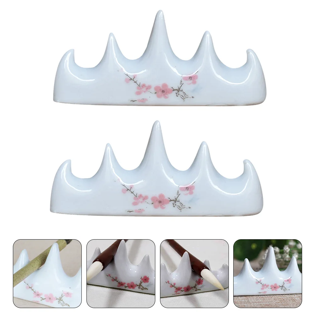 2 Pcs The Four Treasures of Study Multifunctional Pen Holder Brush Painting Ceramics Rest Calligraphy
2 Pcs The Four Treasures of Study Multifunctional Pen Holder Brush Painting Ceramics Rest Calligraphy
