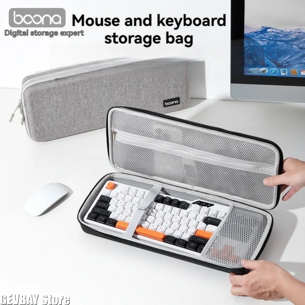 BOONA Hard Shell Mechanical Keyboard Organizer Case Protective Bag for 82 98 108 Key Keyboard Cell Phone Mouse Storage
BOONA Hard Shell Mechanical Keyboard Organizer Case Protective Bag for 82 98 108 Key Keyboard Cell Phone Mouse Storage