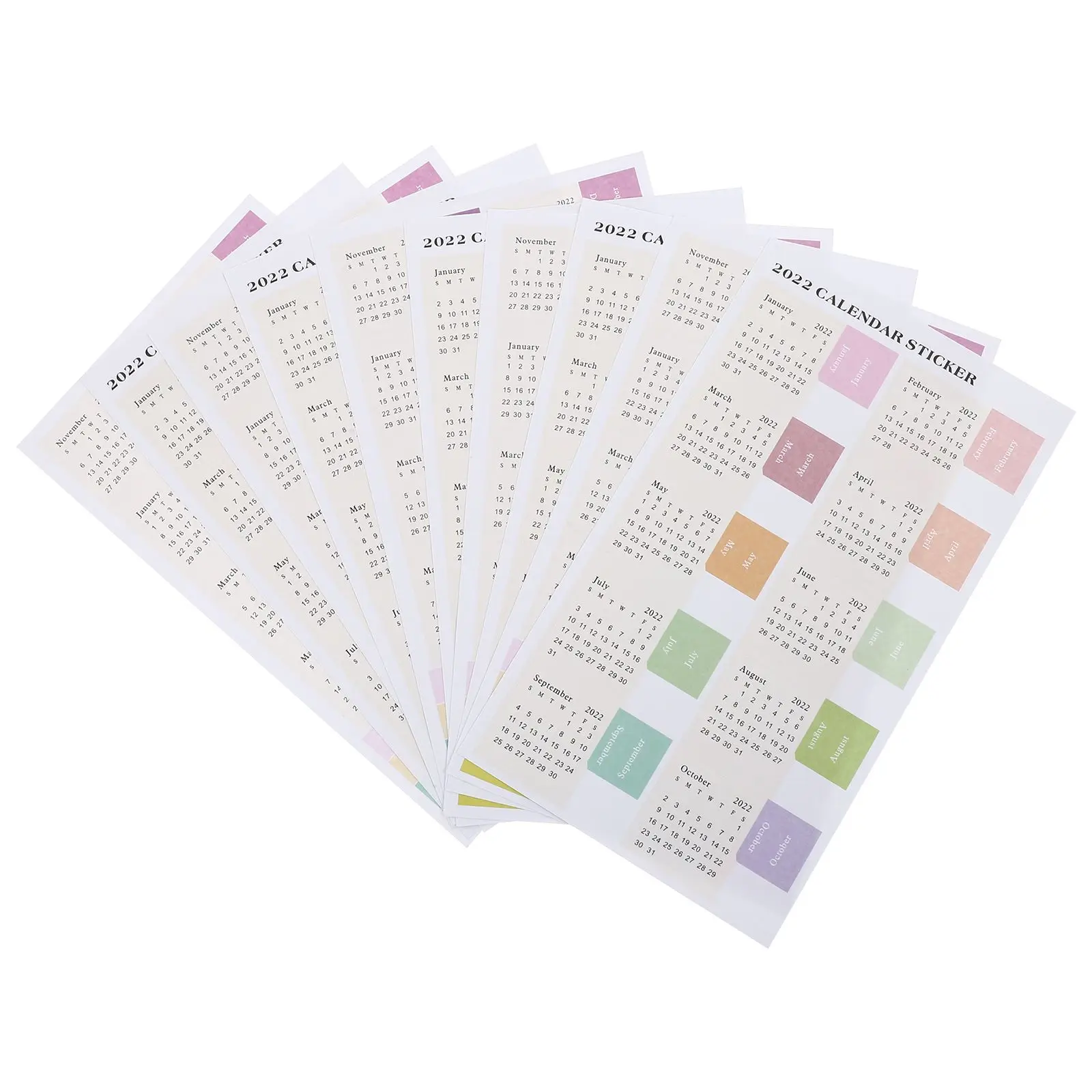 10 Pcs Index Sticker Stickers for Calendar Monthly Planner Date Months of The Year Labels
10 Pcs Index Sticker Stickers for Calendar Monthly Planner Date Months of The Year Labels