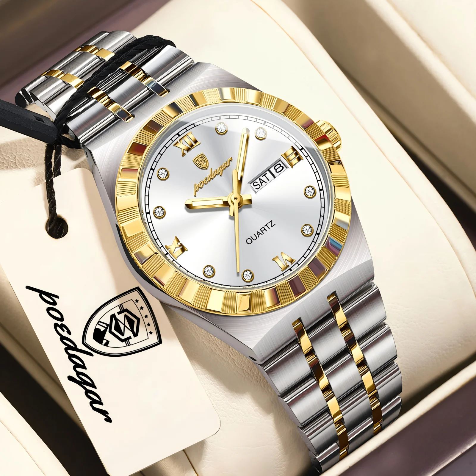 POEDAGAR Casual Ladies Watch Luminous Waterproof Week Date Woman Wristwatch Stainless Steel Quartz Fashion Women's Watches Reloj
POEDAGAR Casual Ladies Watch Luminous Waterproof Week Date Woman Wristwatch Stainless Steel Quartz Fashion Women's Watches Reloj