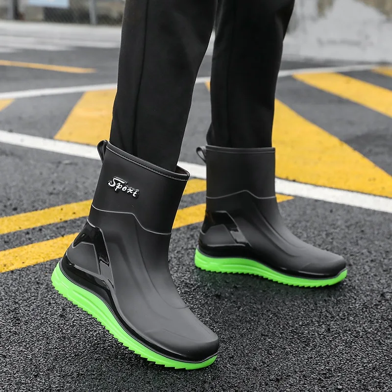 Men's Mid-Calf Fleece Lined Rain Boots Anti-Slip Fishing Kitchen Drawstring Waterproof Shoes Warm Plastic Surface Spring Autumn
Men's Mid-Calf Fleece Lined Rain Boots Anti-Slip Fishing Kitchen Drawstring Waterproof Shoes Warm Plastic Surface Spring Autumn