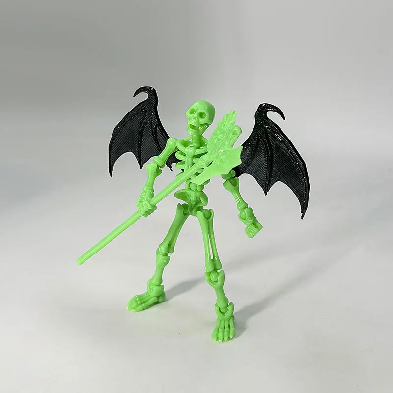 Halloween Skeleton 13 Action Figure 3D Printed Multi-Joint Movable Dummy 13 with Weapons & Bat Wings, Desktop Ornament Model Toy
Halloween Skeleton 13 Action Figure 3D Printed Multi-Joint Movable Dummy 13 with Weapons & Bat Wings, Desktop Ornament Model Toy