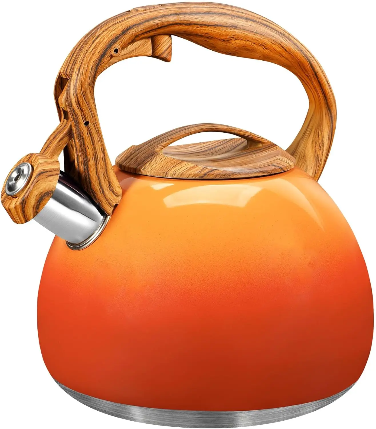 Tea Kettle for Stove Top, 3.1QT/3L Whistling Tea Kettles for Boiling Water, Coffee or Milk, Red Sunset Tea Pot with Wood Pattern
Tea Kettle for Stove Top, 3.1QT/3L Whistling Tea Kettles for Boiling Water, Coffee or Milk, Red Sunset Tea Pot with Wood Pattern