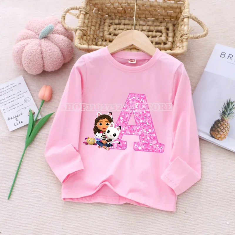 Gabby Dollhouse Clothes Autumn Children Long Sleeve Cartoon Anime Baby Base Breathable T-shirt Sweet Girls Tops Birthday Gifts
Gabby Dollhouse Clothes Autumn Children Long Sleeve Cartoon Anime Baby Base Breathable T-shirt Sweet Girls Tops Birthday Gifts