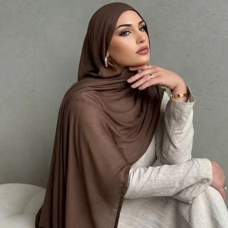 Women Crinkle Rayon Hijab Scarf, Plain Big Size Muslim Shawl, Solid Color Islamic Headscarf Wrap, Breathable Turban Headband
Women Crinkle Rayon Hijab Scarf, Plain Big Size Muslim Shawl, Solid Color Islamic Headscarf Wrap, Breathable Turban Headband