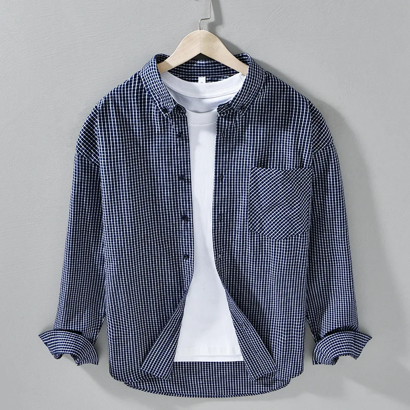 Japanese Sle Long Sve irt Casual Loose Men's Cheered Casual irt Spring Faion Artistic Loose Fit Cotton irt
Japanese Sle Long Sve irt Casual Loose Men's Cheered Casual irt Spring Faion Artistic Loose Fit Cotton irt