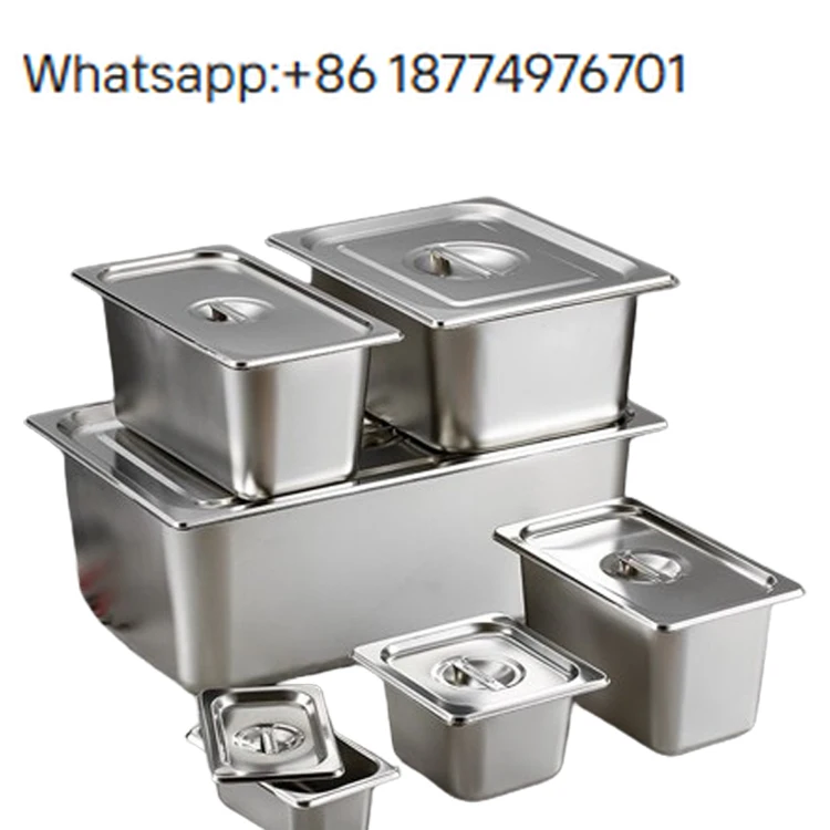 High Quality Full Sizes EU US Style Stainless Steel Buffet Hot Food Pan Gastronorm Commercial Canteen Rectangle Ice Cream Food
High Quality Full Sizes EU US Style Stainless Steel Buffet Hot Food Pan Gastronorm Commercial Canteen Rectangle Ice Cream Food