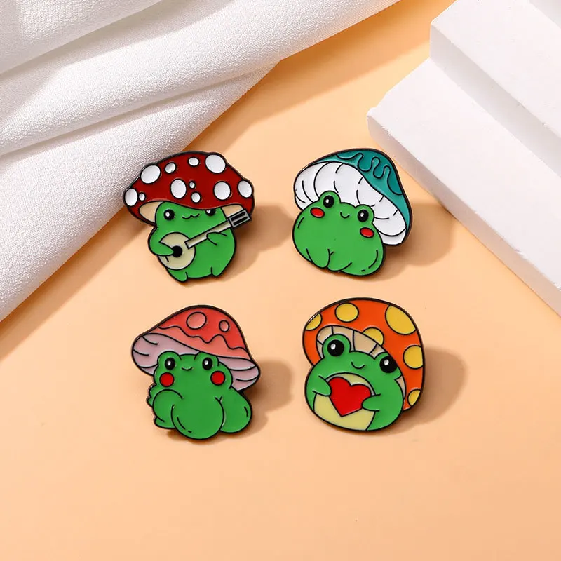 New Creative Frog Mushroom Brooch Badge Cute Cartoon Frog Pin Sweet DIY Clothes Bags Shoes Scarf Tshirt Jeans Accessory Unisex
New Creative Frog Mushroom Brooch Badge Cute Cartoon Frog Pin Sweet DIY Clothes Bags Shoes Scarf Tshirt Jeans Accessory Unisex