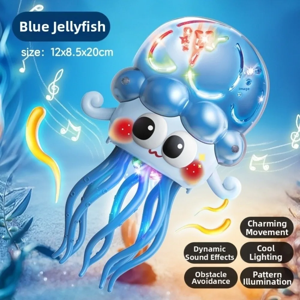 Obstacle Avoidance Electric Jellyfish Toy Dynamic Music Colorful LED Light Dance Jellyfish Doll Wiggling Tentacles
Obstacle Avoidance Electric Jellyfish Toy Dynamic Music Colorful LED Light Dance Jellyfish Doll Wiggling Tentacles