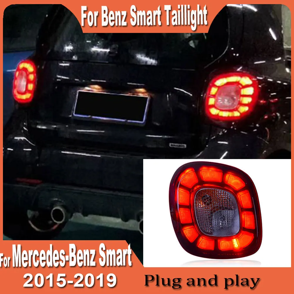 Car Tail Lights For Mercedes-Benz Smart 2015 2016 2017 2018 2019 new style Full LED Dynamic Turn Signal Light Tail Lamp Assembly
Car Tail Lights For Mercedes-Benz Smart 2015 2016 2017 2018 2019 new style Full LED Dynamic Turn Signal Light Tail Lamp Assembly