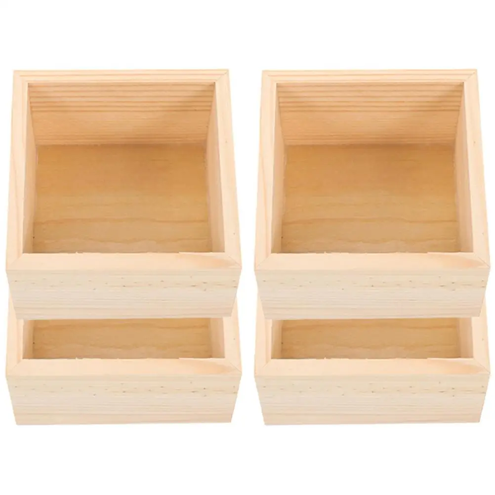 4pcs Wooden Storage Boxes 10x10x6cm Desk Organizer Craft Supplies Safe Portable Small Container Jewelry Gift Holder
4pcs Wooden Storage Boxes 10x10x6cm Desk Organizer Craft Supplies Safe Portable Small Container Jewelry Gift Holder