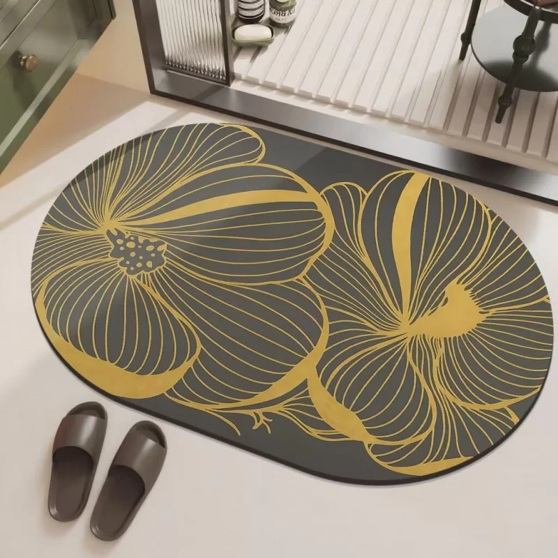 New Striped Diatomaceous Earth Water-Absorbing Quick-Dry Mat Bathroom Entrance Factory Direct
New Striped Diatomaceous Earth Water-Absorbing Quick-Dry Mat Bathroom Entrance Factory Direct