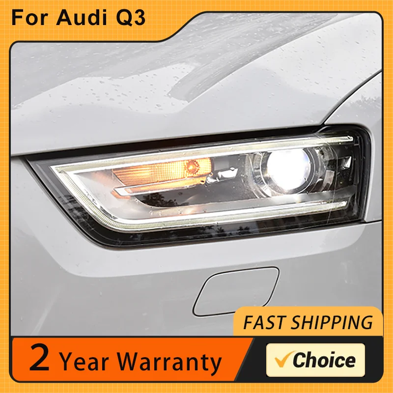 Автомобильные фары для Audi Q3 2012-2015, дневные ходовые огни, двойная ксеноновая лампа, противотуманные фары, автомобильные аксессуары, головная фара Q3
Автомобильные фары для Audi Q3 2012-2015, дневные ходовые огни, двойная ксеноновая лампа, противотуманные фары, автомобильные аксессуары, головная фара Q3