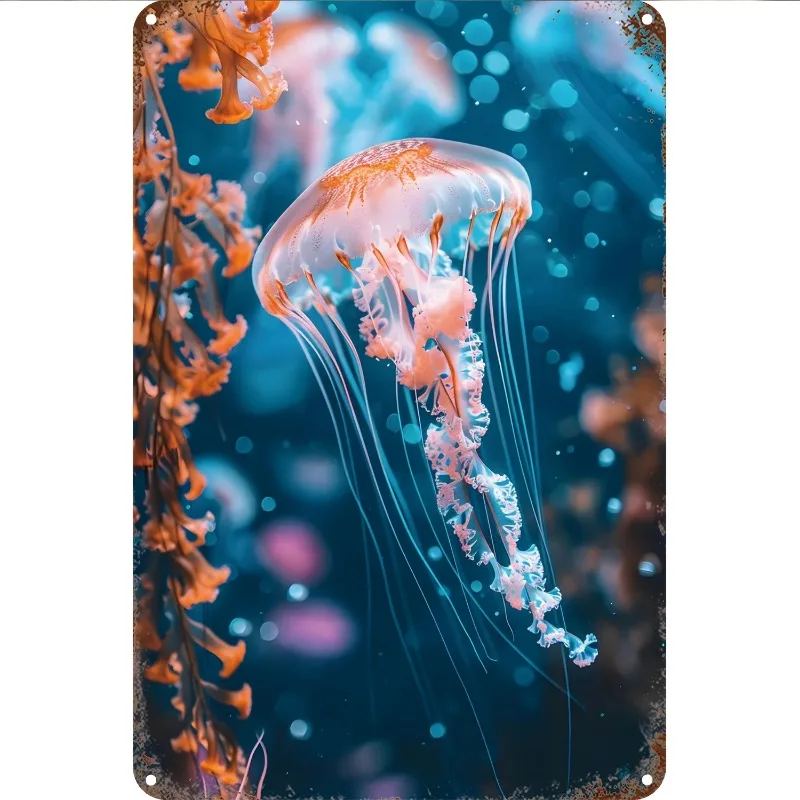 Vintage Jellyfish Metal Tin Sign, 8x12 Inches Aluminum Wall Art, Multipurpose Decorative Plaque for Home, Living Room, Bedroom
Vintage Jellyfish Metal Tin Sign, 8x12 Inches Aluminum Wall Art, Multipurpose Decorative Plaque for Home, Living Room, Bedroom