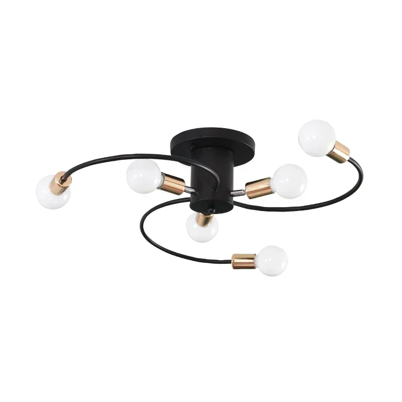 6 Head Iron Black/White/Gold Vintage Ceiling Lamp E27 Indoor Lighting Lamp For Living Room Bedroom LED Retro Chandelier
6 Head Iron Black/White/Gold Vintage Ceiling Lamp E27 Indoor Lighting Lamp For Living Room Bedroom LED Retro Chandelier