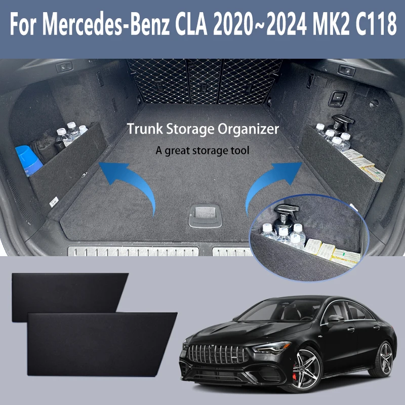 For Mercedes-Benz CLA Sedan 2020~2024 C118 MK2 Multifunction Trunk Storage Partition Storage Auto Interior Parts Car Accessories
For Mercedes-Benz CLA Sedan 2020~2024 C118 MK2 Multifunction Trunk Storage Partition Storage Auto Interior Parts Car Accessories