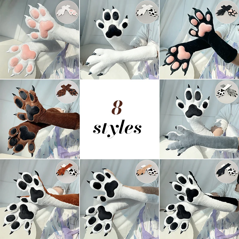 NEW Animal Fursuit Paw Gloves With Cat/Bear/Fox/Wolf/Dog Claws Pads Plush Long Gloves for Anime Party Cosplay Costume Props
NEW Animal Fursuit Paw Gloves With Cat/Bear/Fox/Wolf/Dog Claws Pads Plush Long Gloves for Anime Party Cosplay Costume Props