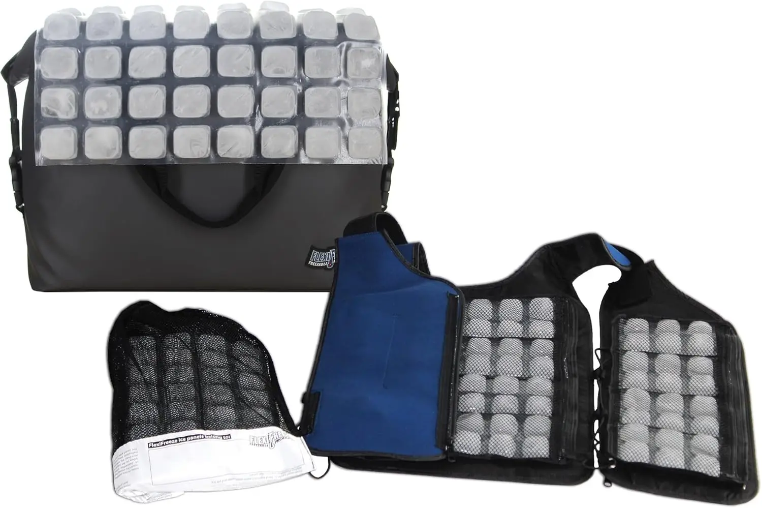 FlexiFreeze Cooling Vest Kit with Extra Refill Panel and Portable Cooler for Hot Weather
FlexiFreeze Cooling Vest Kit with Extra Refill Panel and Portable Cooler for Hot Weather