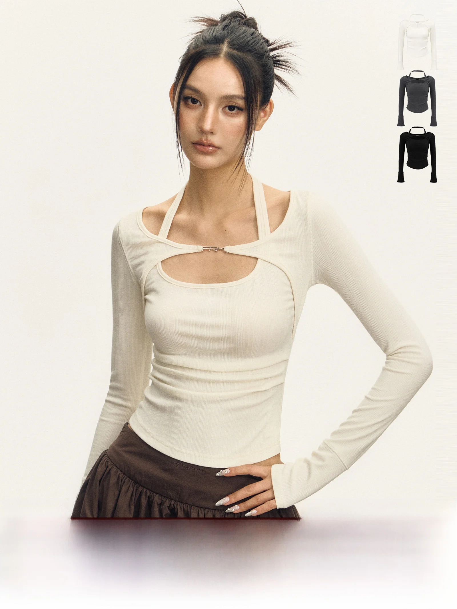 Ariseism American Retro Design Long Sve T-irt Women's Slim Fit Binding Top Street Sle Polyester Blend Spring Autumn
Ariseism American Retro Design Long Sve T-irt Women's Slim Fit Binding Top Street Sle Polyester Blend Spring Autumn