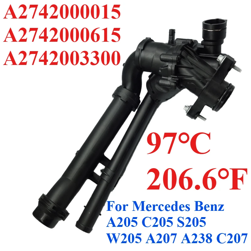 97℃ A2742000015 A2742000615 A2742003300 For Mercedes Benz A205 C205 S205 W205 A207 A238 C207 Engine Coolant Thermostat Assembly
97℃ A2742000015 A2742000615 A2742003300 For Mercedes Benz A205 C205 S205 W205 A207 A238 C207 Engine Coolant Thermostat Assembly