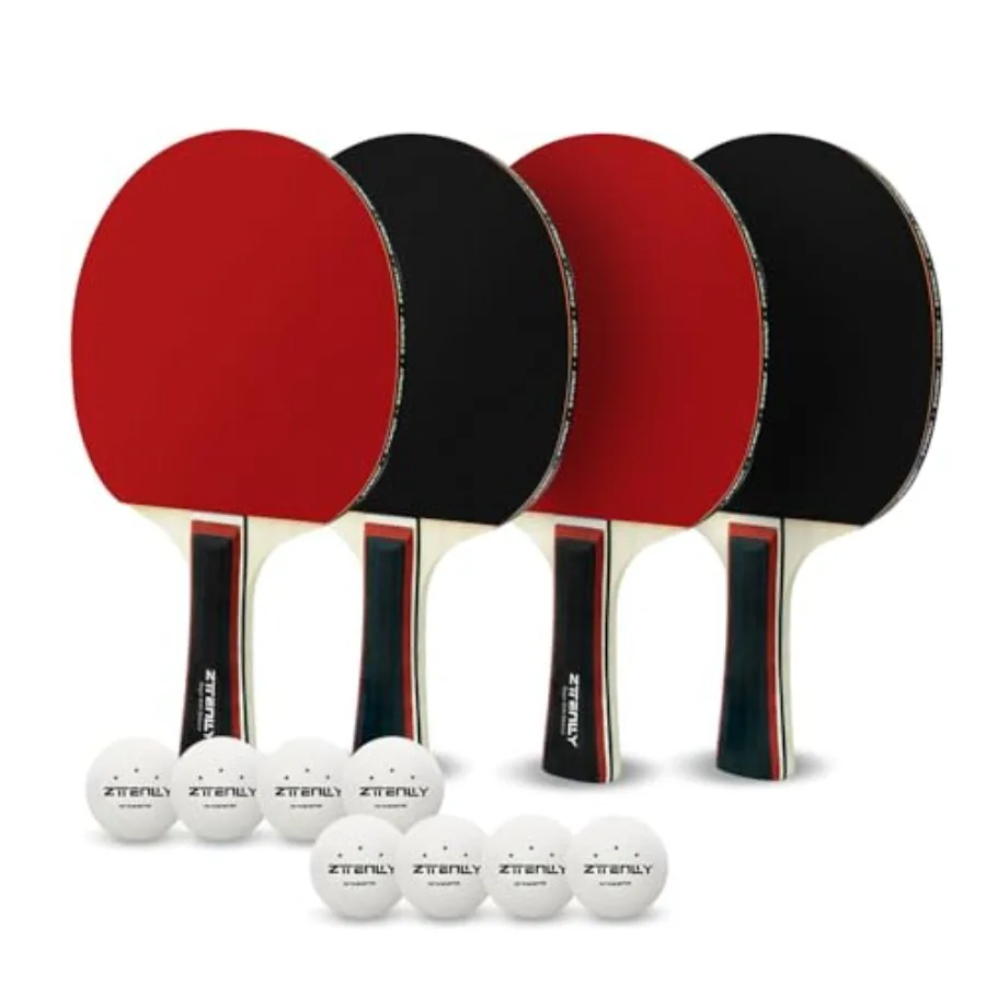 Ping Pong Paddles with Balls - Better Control Sticky Inverted Rubber - Table Tennis Paddles Set for Indoor Outdoor Games
Ping Pong Paddles with Balls - Better Control Sticky Inverted Rubber - Table Tennis Paddles Set for Indoor Outdoor Games