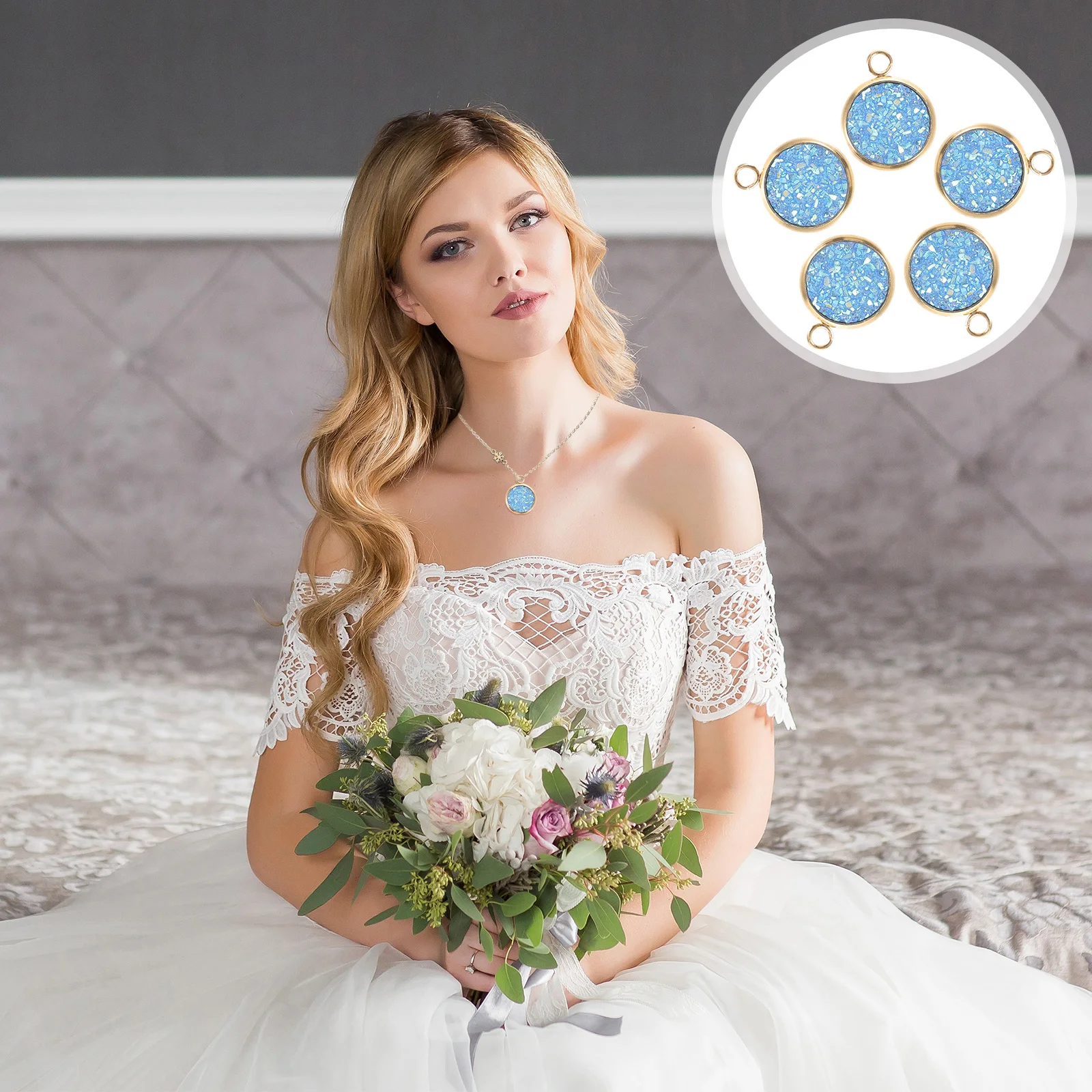 5 Pcs Resin Imitation Crystal Cluster Pendant Jewelry Connector Bracelet Charm Making Connectors Necklace
5 Pcs Resin Imitation Crystal Cluster Pendant Jewelry Connector Bracelet Charm Making Connectors Necklace