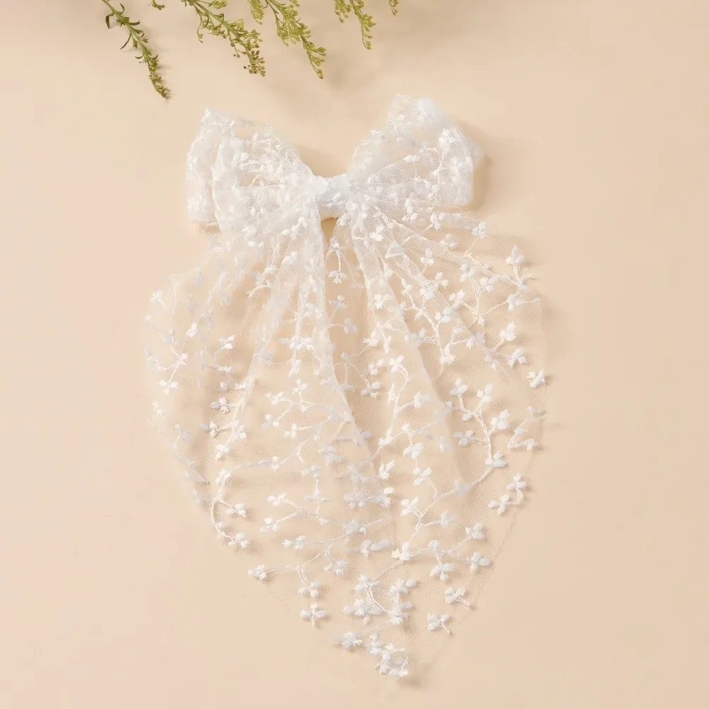 Fashion Elegant Lace Bow Hairpin Flower Embroidery Vintage Princess Style Hair Clip Mesh Ribbon Hair Accessories Party
Fashion Elegant Lace Bow Hairpin Flower Embroidery Vintage Princess Style Hair Clip Mesh Ribbon Hair Accessories Party