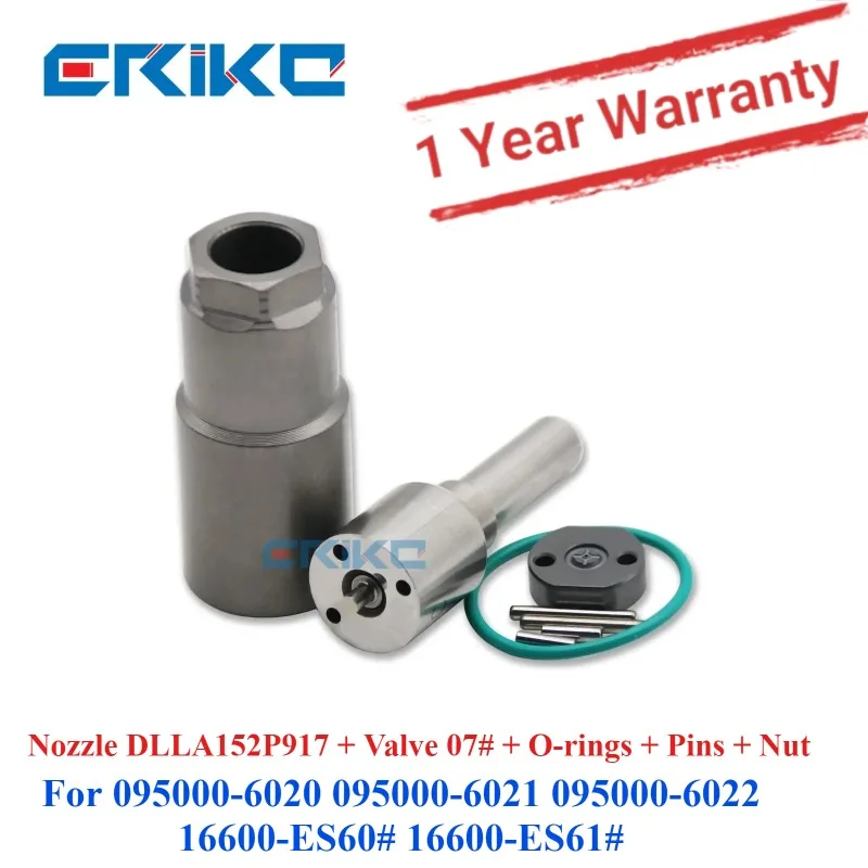 Repair Kit Nozzle DLLA152P917 Valve 07# DIESEL FUEL INJECTOR 095000-6020 095000-6021 095000-6022 16600-ES60# 16600-ES61#
Repair Kit Nozzle DLLA152P917 Valve 07# DIESEL FUEL INJECTOR 095000-6020 095000-6021 095000-6022 16600-ES60# 16600-ES61#