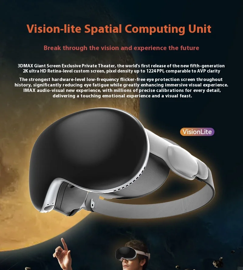 VisionLiteVR All-in-One 4K HD Smart Glasses 4GB RAM 1.8" Screen Immersive Panoramic Virtual Reality Game Experience Accessories
VisionLiteVR All-in-One 4K HD Smart Glasses 4GB RAM 1.8" Screen Immersive Panoramic Virtual Reality Game Experience Accessories