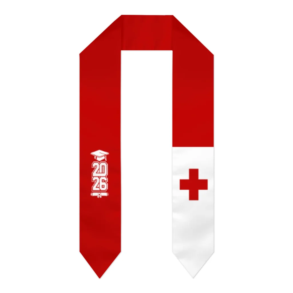 Class of 2026 Tonga Flag Scarf Graduation Sash Stole International Study Abroad Adult Unisex Party Accessory Top Print
Class of 2026 Tonga Flag Scarf Graduation Sash Stole International Study Abroad Adult Unisex Party Accessory Top Print