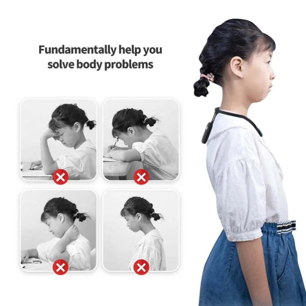 Hanging Neck Rechargeable Posture Corrector Silicone Adjustable Hunchback Corrector USB Rechargeable Neck Posture Trainer Office
Hanging Neck Rechargeable Posture Corrector Silicone Adjustable Hunchback Corrector USB Rechargeable Neck Posture Trainer Office