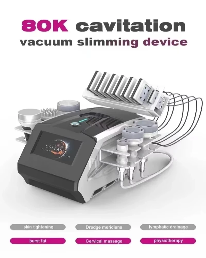 80K Cavitation Vacuum Slimming Device Lymphatic Drainage Lipolaser Dredge Meridians Physiotherapy Multi-function Beauty Machine
80K Cavitation Vacuum Slimming Device Lymphatic Drainage Lipolaser Dredge Meridians Physiotherapy Multi-function Beauty Machine