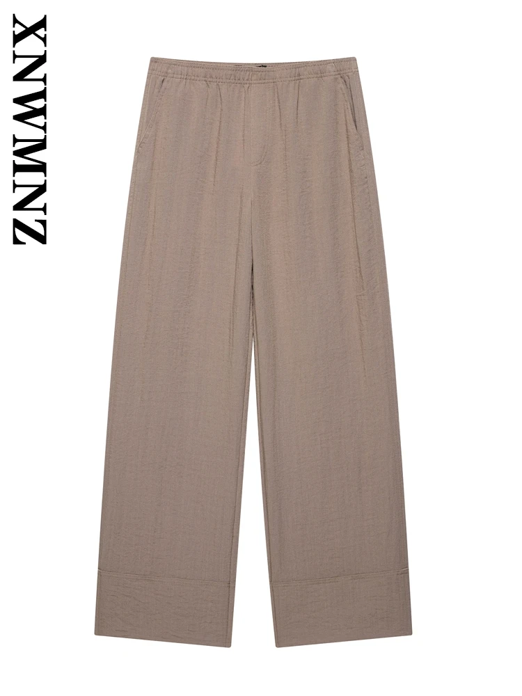 XNWMNZ 2025 Summer New Lady Trendy High Waist Bottoms Classic Woman Solid Color Wide Leg Pants Ruffles Regular Fit Long Pants
XNWMNZ 2025 Summer New Lady Trendy High Waist Bottoms Classic Woman Solid Color Wide Leg Pants Ruffles Regular Fit Long Pants
