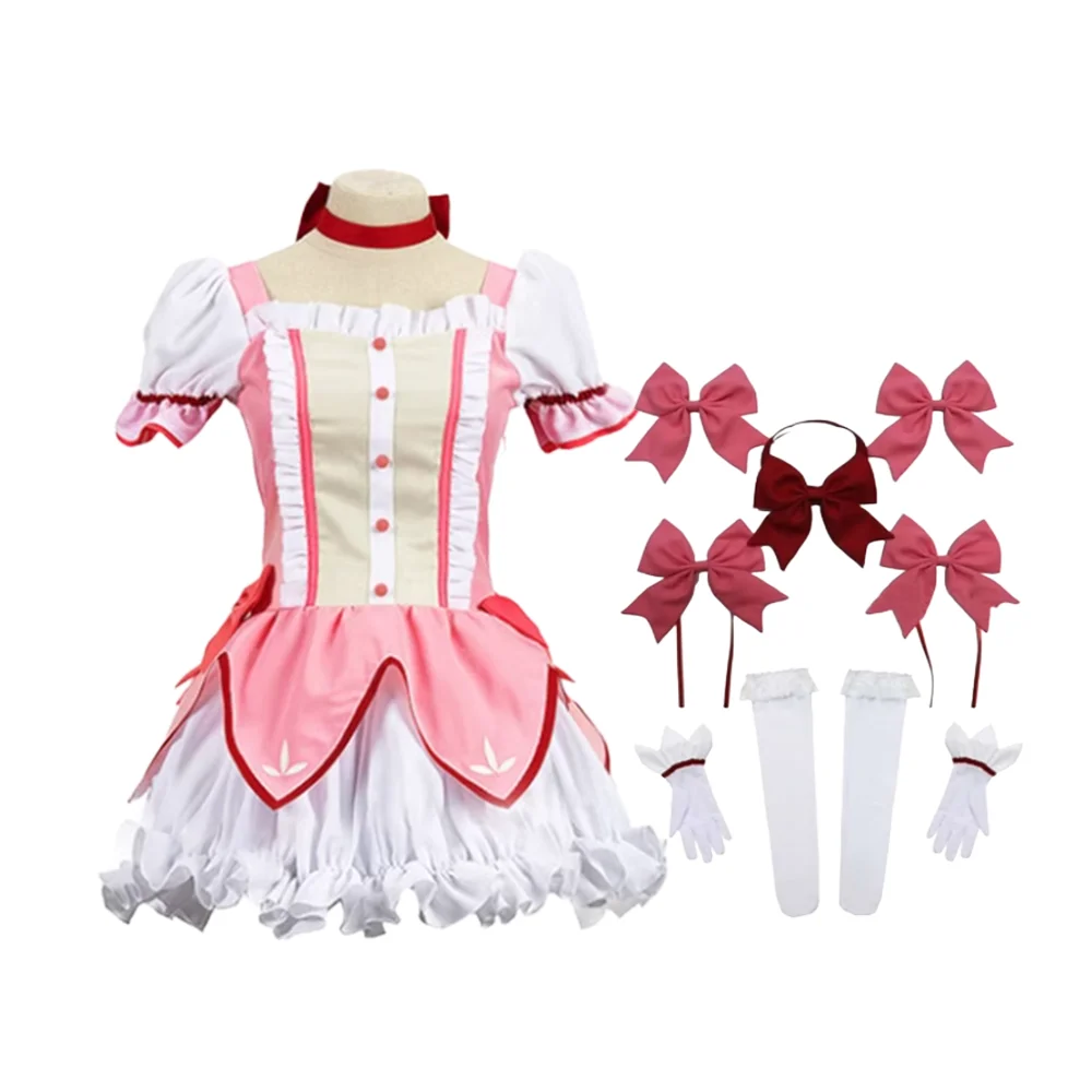 Индивидуальный костюм для косплея аниме Madoka Kaname-женская розовая униформа Лолиты, платье для вечеринки на Хэллоуин
Индивидуальный костюм для косплея аниме Madoka Kaname-женская розовая униформа Лолиты, платье для вечеринки на Хэллоуин