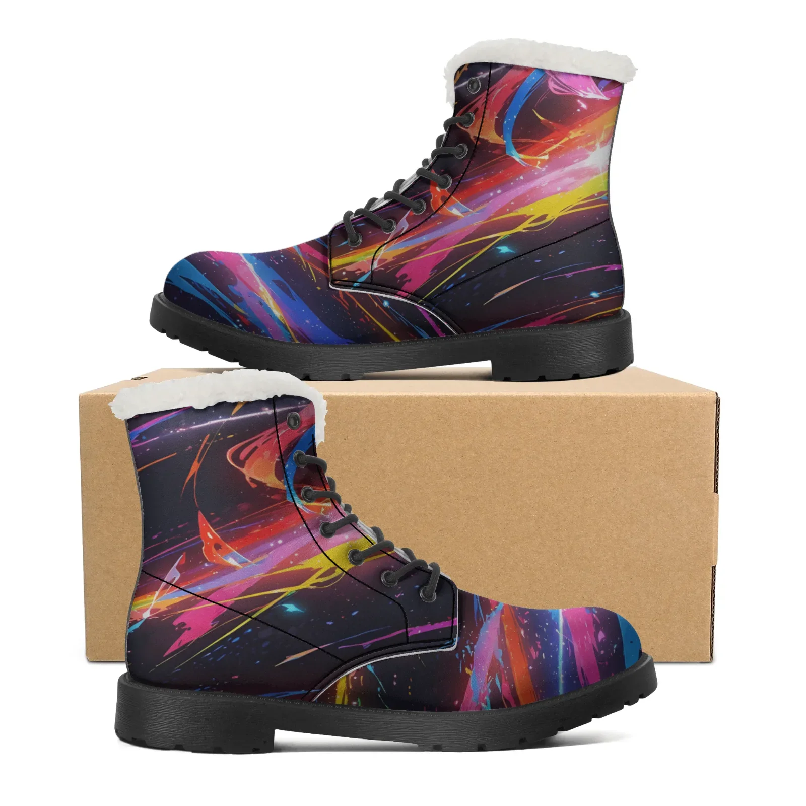3D Strip Design Plush Boots for Men Women Teenager Shoes Personal Snow Boot Outdoor High Quality Warm High Boots EU35-48
3D Strip Design Plush Boots for Men Women Teenager Shoes Personal Snow Boot Outdoor High Quality Warm High Boots EU35-48