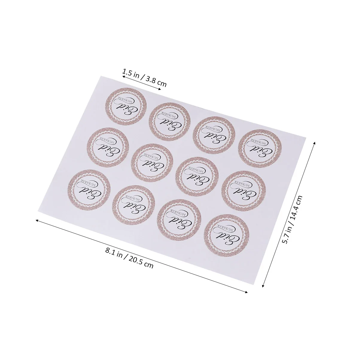 12pcs 12 Sheets Box Stickers Supplies Simple Eid Mubarak Round Labels Muslim Decal Ramadan Sealing Supplies
12pcs 12 Sheets Box Stickers Supplies Simple Eid Mubarak Round Labels Muslim Decal Ramadan Sealing Supplies
