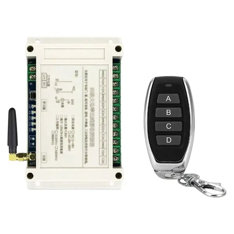 ABIJ-AC100V-400V 4CH 30A Wireless Remote Control Garage Door Switch LED Light Relay Lifting Equipment Controller
ABIJ-AC100V-400V 4CH 30A Wireless Remote Control Garage Door Switch LED Light Relay Lifting Equipment Controller