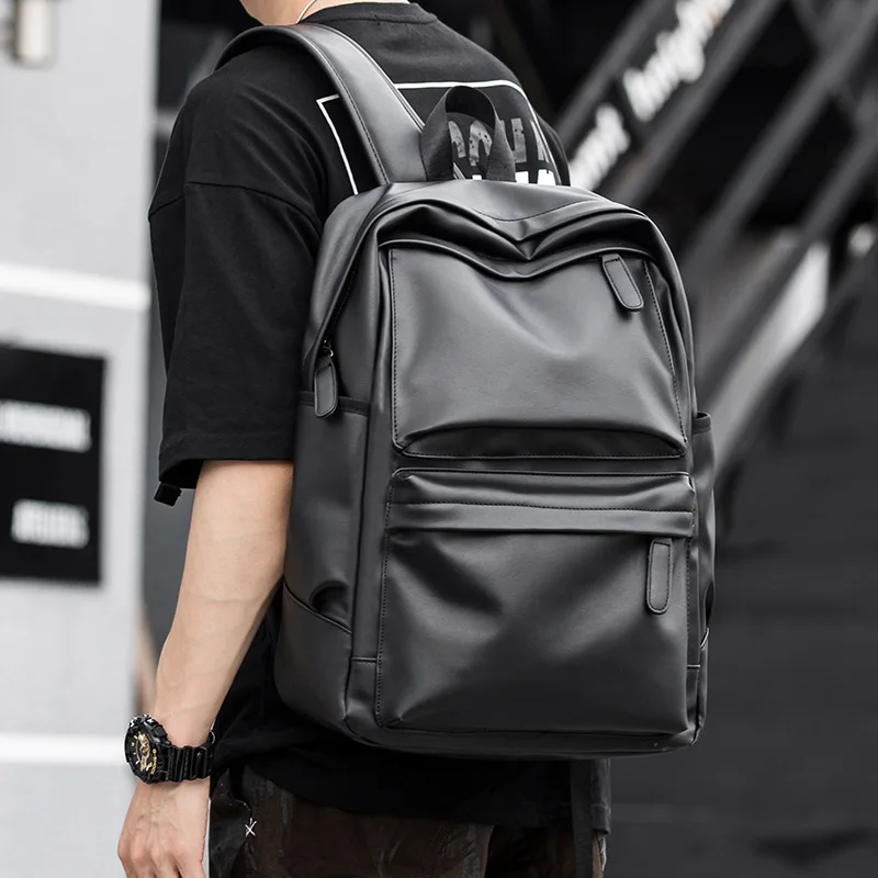 Unisex Leather Backpack Fashion Trend Men Computer Backpack School Bag Student Male Commuter daily Travel Backpack
Unisex Leather Backpack Fashion Trend Men Computer Backpack School Bag Student Male Commuter daily Travel Backpack