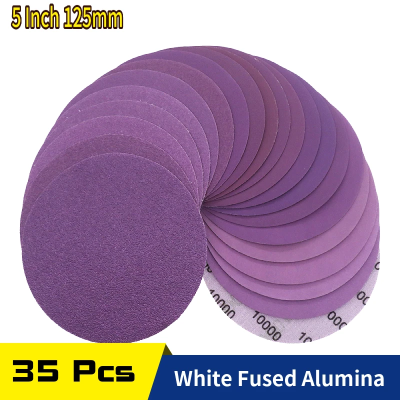 Sanding Disc 5 Inch Hook Loop 60-10000 Grit Sandpaper 125mm for Wood Furniture Finishing Metal Grinding Automotive Polishing
Sanding Disc 5 Inch Hook Loop 60-10000 Grit Sandpaper 125mm for Wood Furniture Finishing Metal Grinding Automotive Polishing