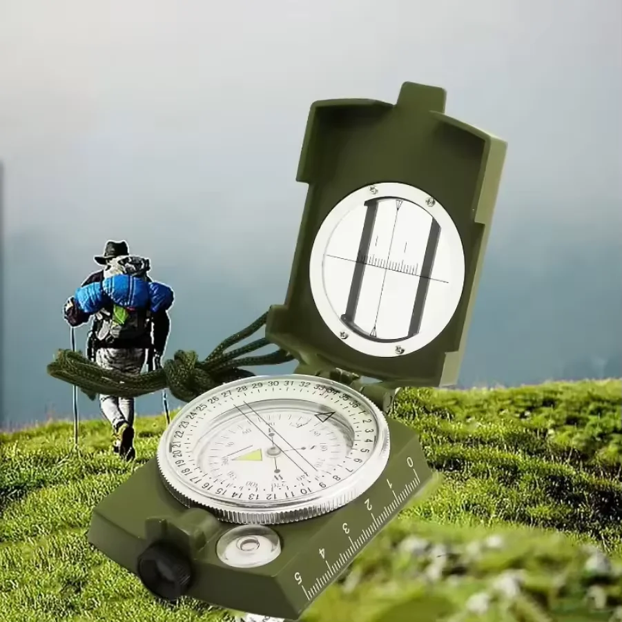Outdoor Waterproof Compass Luminous Tactical Survival Compass High-Precision Professional Metal Aiming Compass Adventure Geology
Outdoor Waterproof Compass Luminous Tactical Survival Compass High-Precision Professional Metal Aiming Compass Adventure Geology