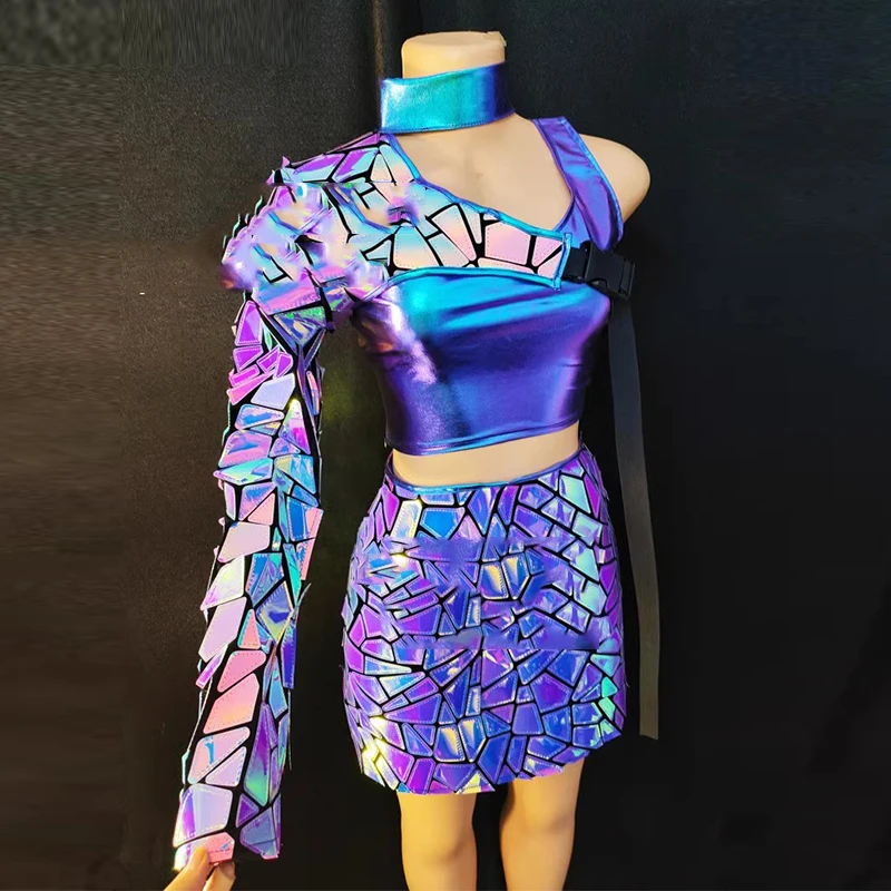 Laser Mirror Jazz Dance Performance Costume Women Kpop Clothing Nightclub Singer Stage Wear Prom Birthday Party Outfit
Laser Mirror Jazz Dance Performance Costume Women Kpop Clothing Nightclub Singer Stage Wear Prom Birthday Party Outfit