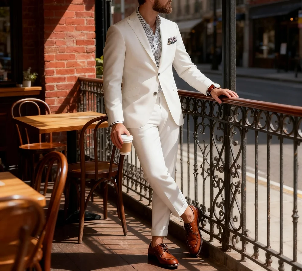 Blue Suit Men's Custom-Fit Ternos Business Dance Graduation Wedding 2-Piece Set Formal Wear
Blue Suit Men's Custom-Fit Ternos Business Dance Graduation Wedding 2-Piece Set Formal Wear