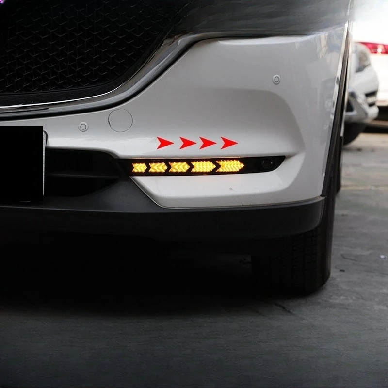 For Mazda CX-5 CX5 CX-8 2017 High-end Version Car Led Daytime Running Light Modified Streamer Steering Front Bumper Fog Lamp
For Mazda CX-5 CX5 CX-8 2017 High-end Version Car Led Daytime Running Light Modified Streamer Steering Front Bumper Fog Lamp