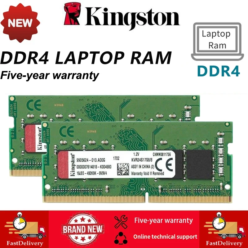Kingston RAM DDR4 Memory4gb 8gb 16gb 2666Mhz 2400Mhz 2133Mhz 3200Mhz Laptop RAM Memory PC4-2400T SODIMM
Kingston RAM DDR4 Memory4gb 8gb 16gb 2666Mhz 2400Mhz 2133Mhz 3200Mhz Laptop RAM Memory PC4-2400T SODIMM