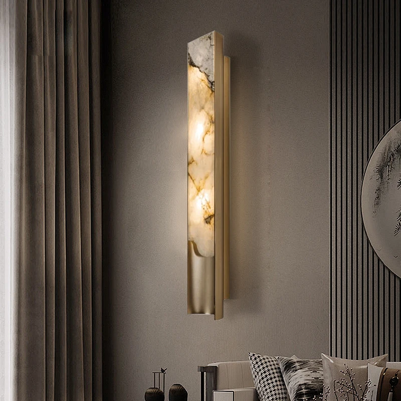 Nordic light luxury designer wall lamp New Chinese minimalist exhibition hall background wall Living room bedside marble lamp
Nordic light luxury designer wall lamp New Chinese minimalist exhibition hall background wall Living room bedside marble lamp