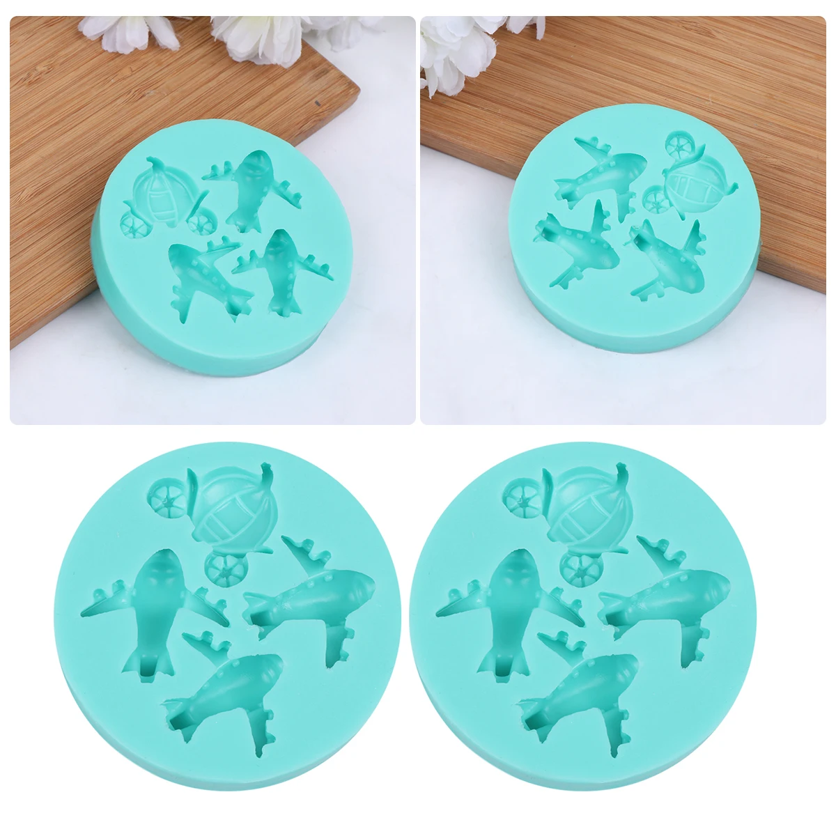 2Pcs Airplane Pumpkin Car Shape Silicone Cake Mold Baking Fondant DIY Mould Tool Chocolate Pudding Jelly Making Kitchen
2Pcs Airplane Pumpkin Car Shape Silicone Cake Mold Baking Fondant DIY Mould Tool Chocolate Pudding Jelly Making Kitchen