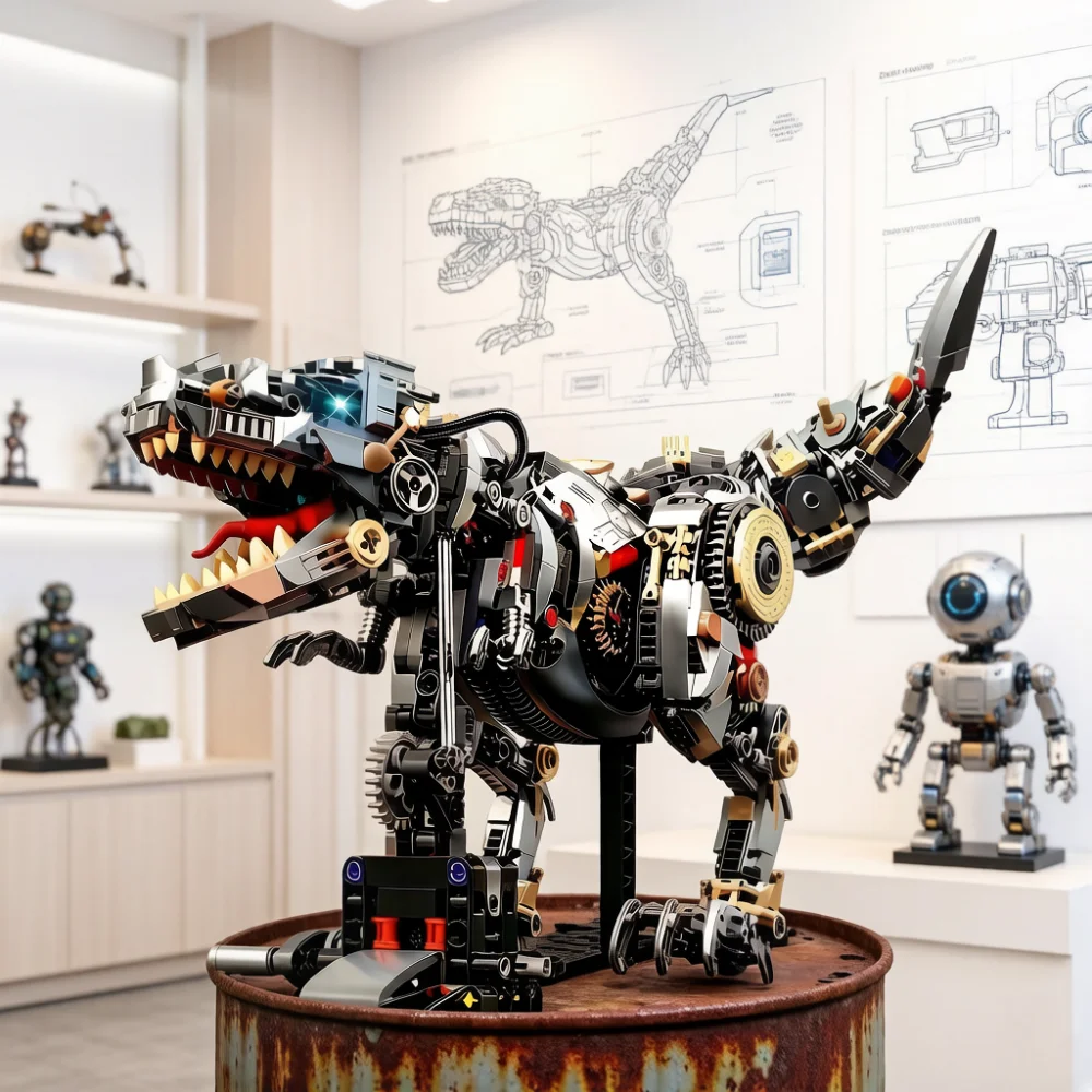 MOC 1268PCS Creative Jurassic Mechanical Dinosaur Building Blocks Brick Tyrannosaurus Rex Animal Model Assembly Toy Kid Gift
MOC 1268PCS Creative Jurassic Mechanical Dinosaur Building Blocks Brick Tyrannosaurus Rex Animal Model Assembly Toy Kid Gift