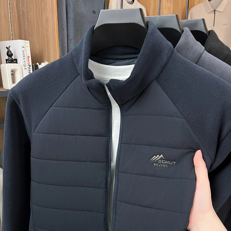 Мужской осенне-зимний кардиган-свитшот из оливкового вельвета с пэчворком и молнией, с воротником-стойкой, повседневный, теплый, модный
Мужской осенне-зимний кардиган-свитшот из оливкового вельвета с пэчворком и молнией, с воротником-стойкой, повседневный, теплый, модный