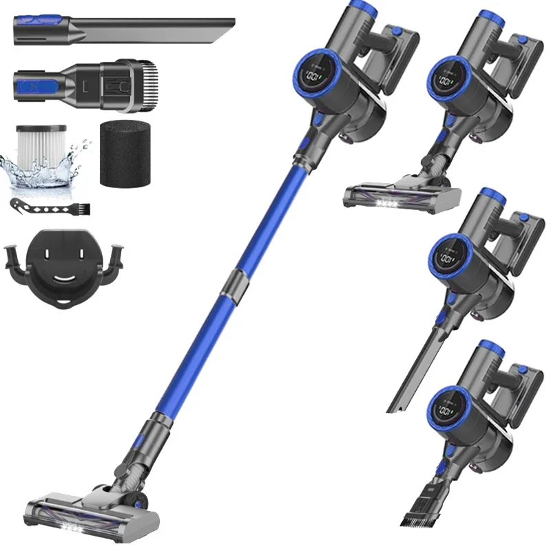 Cordless Vacuum Cleaner 380W Brushless Wireless Stick Cordless Vaccum Cleaner With Screen For Home Hotel
Cordless Vacuum Cleaner 380W Brushless Wireless Stick Cordless Vaccum Cleaner With Screen For Home Hotel
